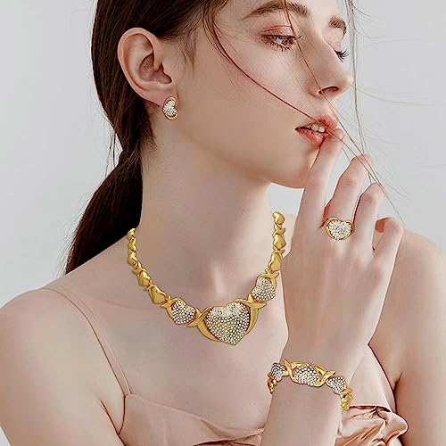 Elegant 18k Gold Jewelry Set for Women