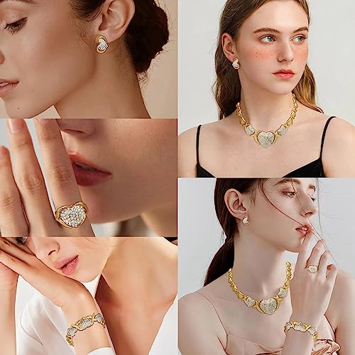 Elegant 18k Gold Jewelry Set for Women