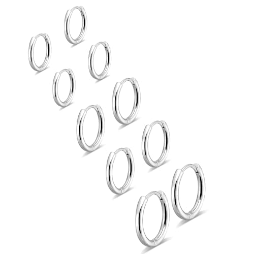 Cute Stainless Steel Hoop Earrings Set for All