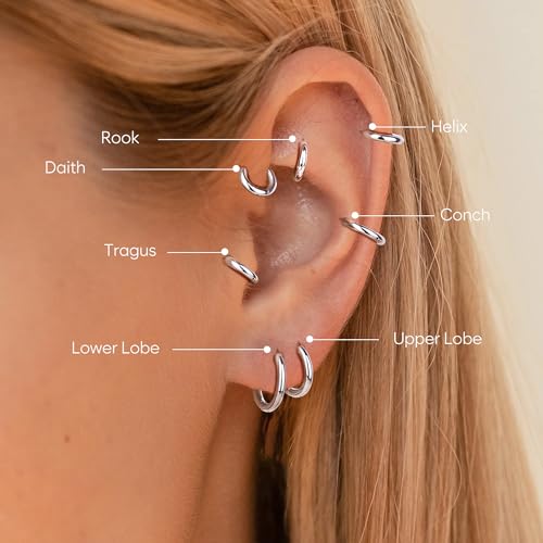 Cute Stainless Steel Hoop Earrings Set for All