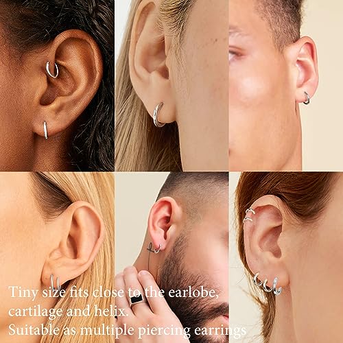 Cute Stainless Steel Hoop Earrings Set for All