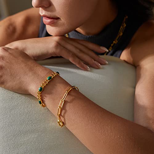 Dainty Adjustable 18k Gold Plated Layering Bracelets