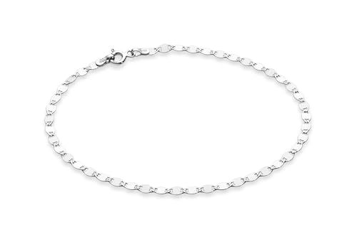 Miabella 925 Sterling Silver Sparkle Link Bracelet