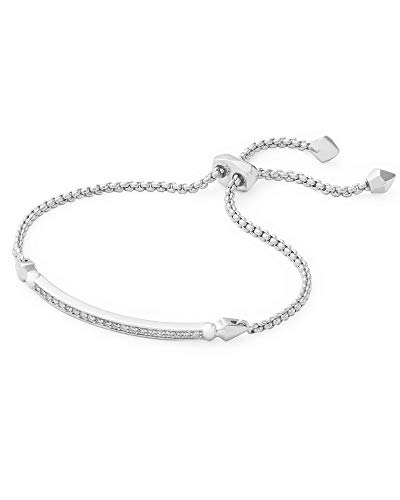 Kendra Scott Adjustable Rhodium-Link Chain Bracelet