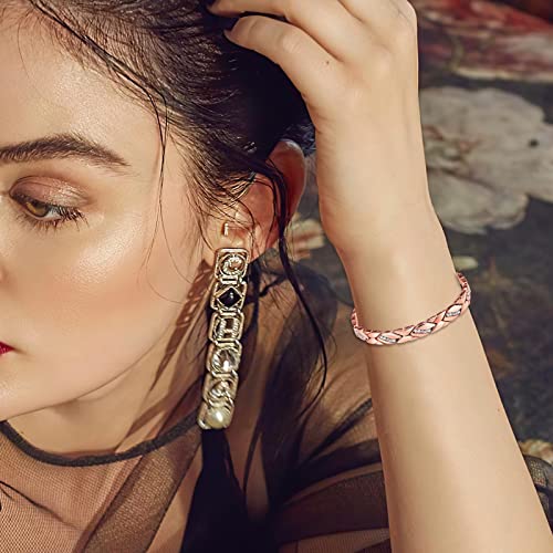Rose Gold Pure Copper Crystal Bracelet for Women