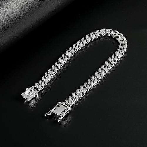 Iced Out 6MM Cuban Link Bracelet in 18K Gold