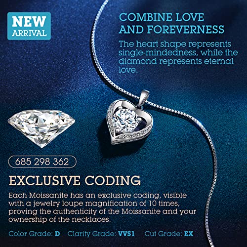 Engraved Heart Pendant Necklace Gift for Her