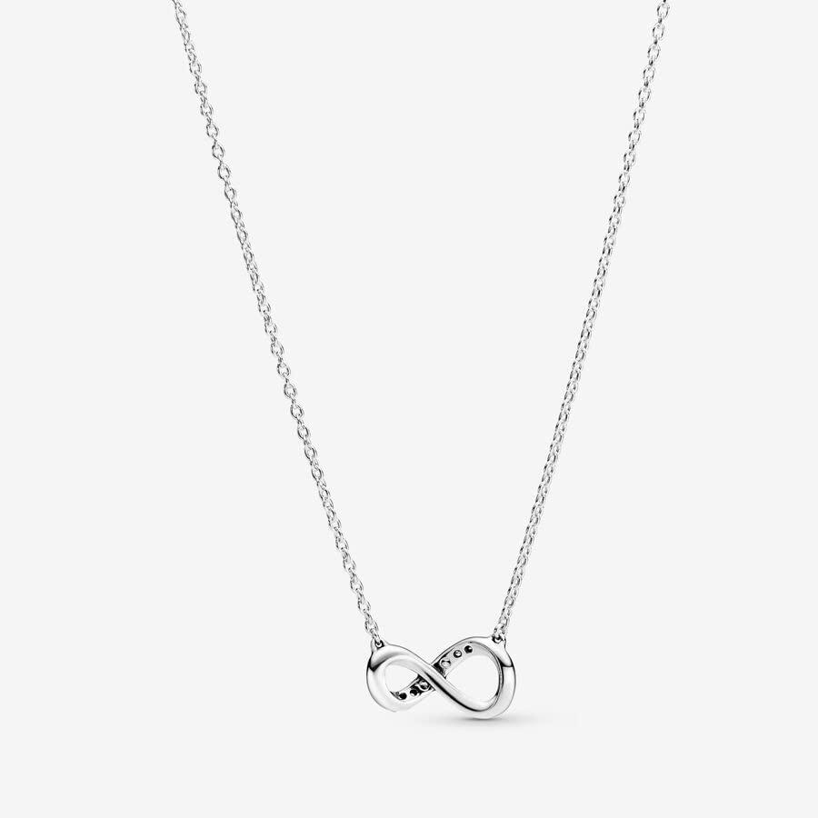 Pandora Sparkling Infinity Necklace - Elegant Women's Jewelry