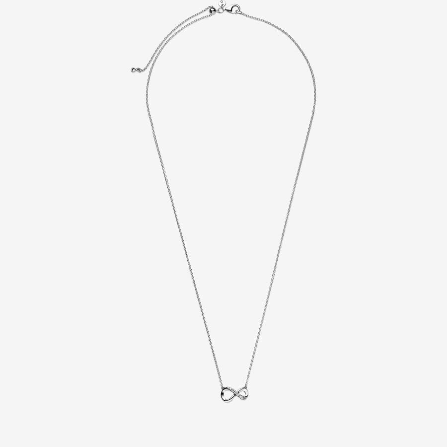 Pandora Sparkling Infinity Necklace - Elegant Women's Jewelry