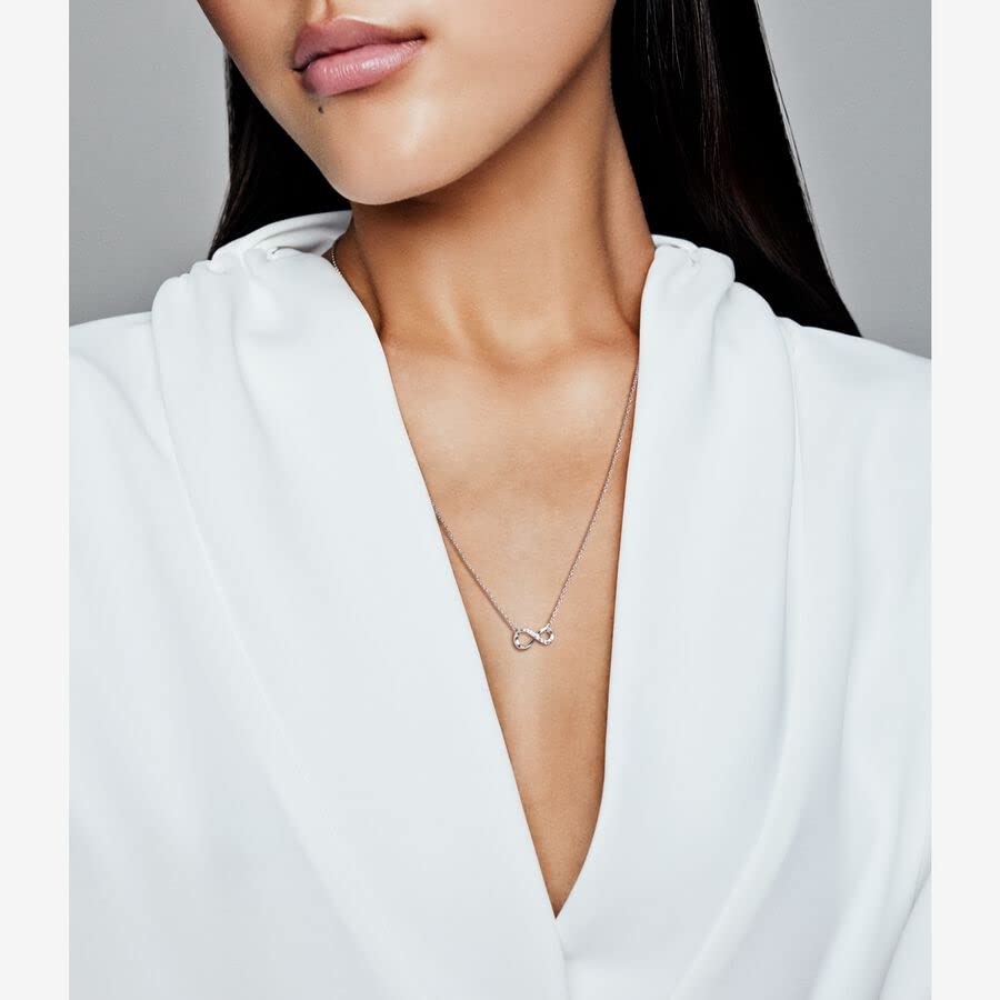 Pandora Sparkling Infinity Necklace - Elegant Women's Jewelry