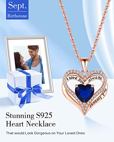 S925 Sterling Silver Heart Necklace for Her