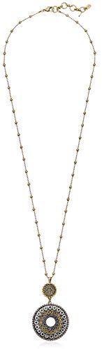 Lucky Brand Two-Tone Tribal Pendant Necklace 30