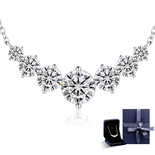 5.0 Carat Moissanite Pendant Necklace for Her