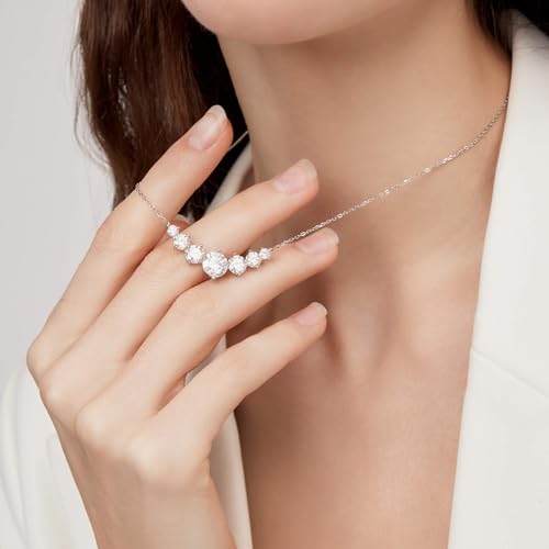 Moissanite Pendant Necklace for Women - 5.0 Carat