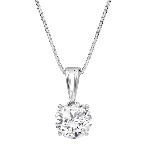 1/2 Carat Lab Grown Diamond Pendant Necklace