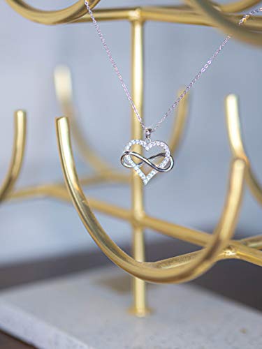 Sash & Soph Sterling Silver Infinity Heart Necklace