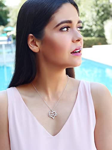 Sash & Soph Sterling Silver Infinity Heart Necklace