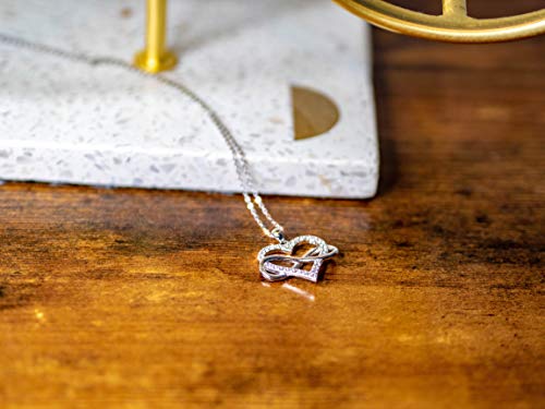 Sash & Soph Sterling Silver Infinity Heart Necklace