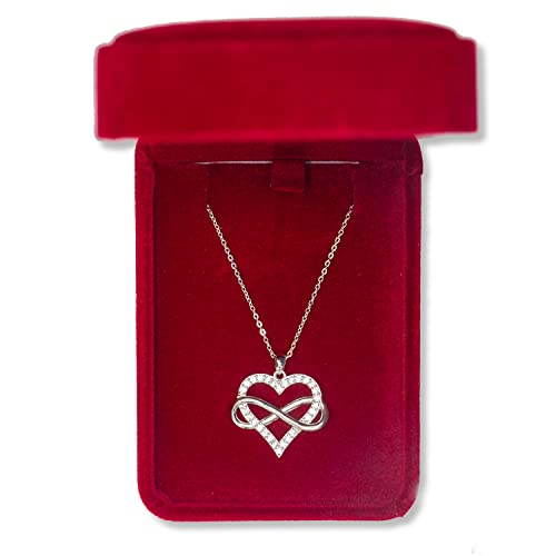 Sash & Soph Sterling Silver Infinity Heart Necklace