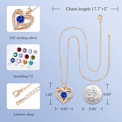 S925 Silver Heart Pendant Necklace for Her
