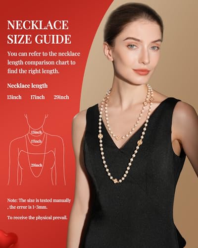 IDOKAWA 8MM Simulated Shell Pearl Layered Necklace