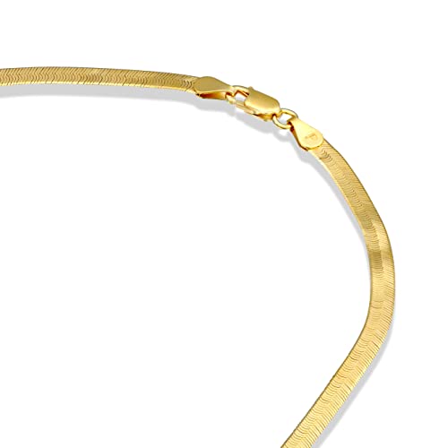Italian 22K Gold-Plated Snake Chain Necklace