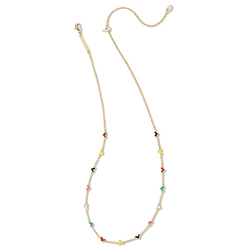 Kendra Scott Multi Mix Gold Heart Necklace