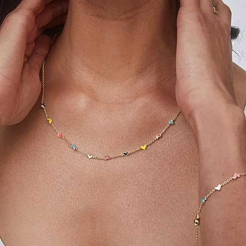 Kendra Scott Multi Mix Gold Heart Necklace