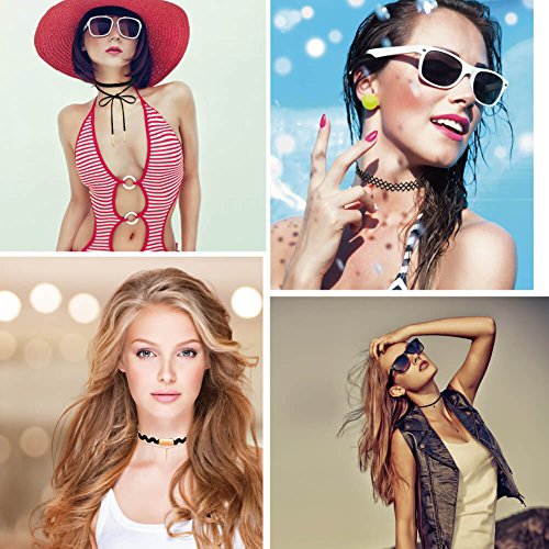 50 Black Choker Necklaces Set for Teen Girls/Women