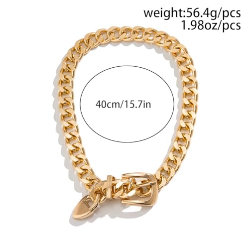 Kercisbeauty Chunky Gold Chain Choker Necklace for Women