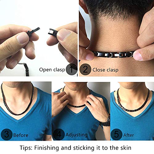 Titanium Magnetic Cross Necklace for Men