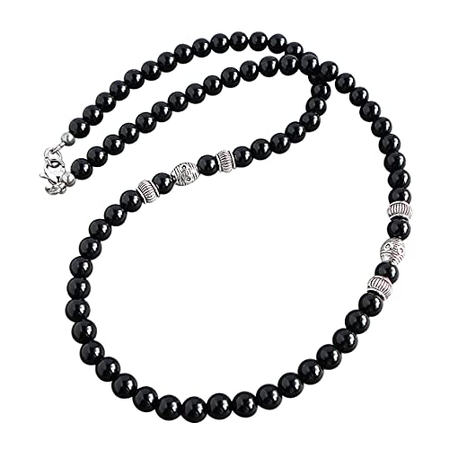 Handcrafted Men's 19" Black Onyx Necklace
