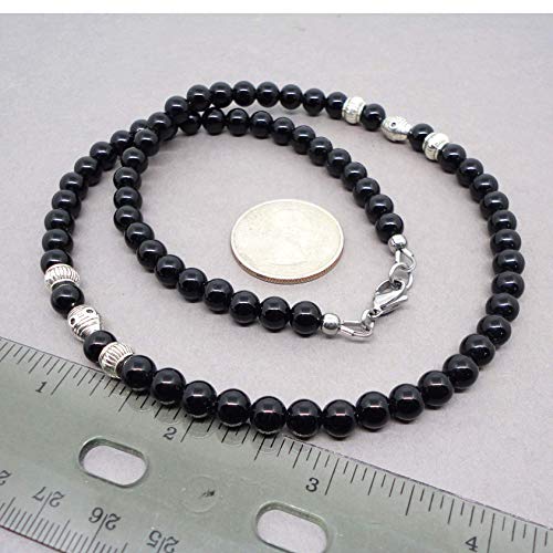 Handcrafted Men's 19" Black Onyx Necklace