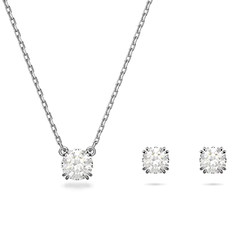 Clear Crystal Swarovski Constella Jewelry Set with Rhodium