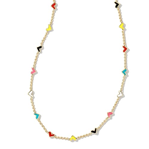 Kendra Scott Multi Mix Gold Heart Necklace