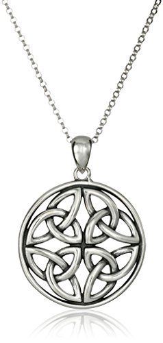 Sterling Silver Celtic Triquetra Pendant Necklace