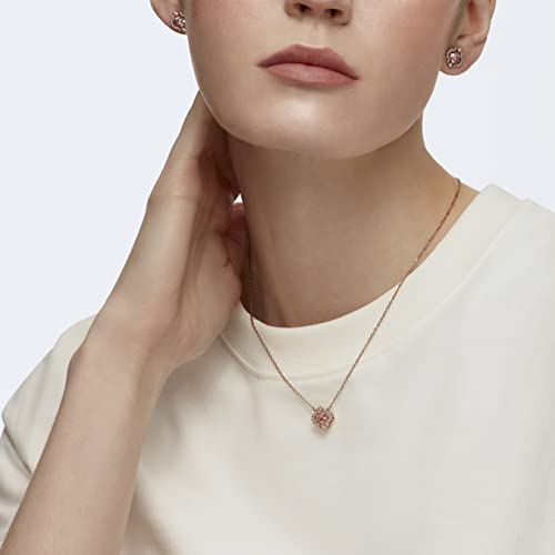 Rose Gold Swarovski Clover Necklace & Earring Set