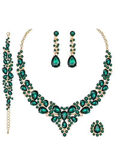 Austrian Crystal Bridal Jewelry Set - 4 Pieces