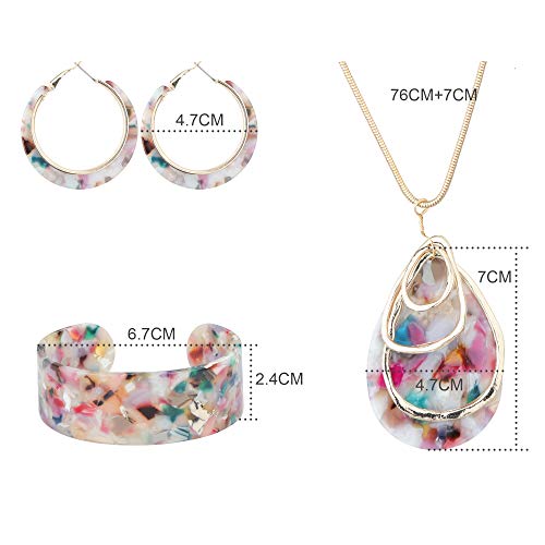 ORAZIO Boho Floral Jewelry Set for Women and Girls