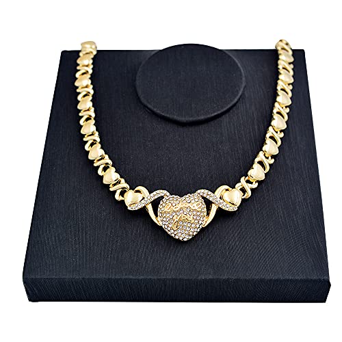 14K Gold Filled Jewelry Set for Women: Bracelets, Necklaces, Earrings