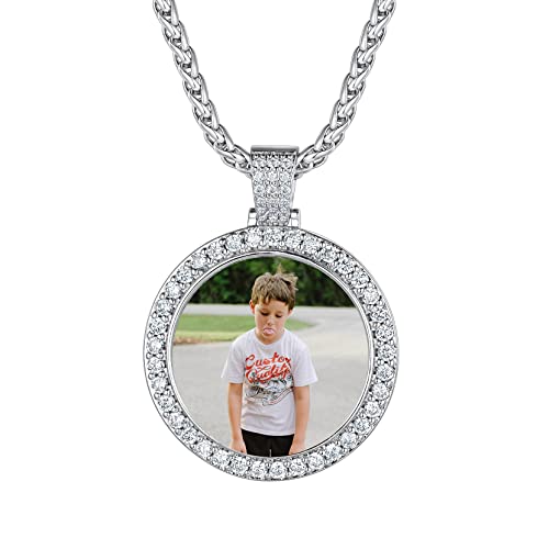 Customized Photo Pendant Necklace in Stainless Steel