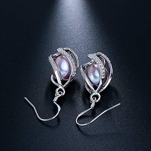Freshwater Pearl Jewelry Set: Earrings & Pendant, 925 Silver