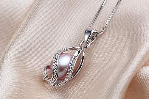 Freshwater Pearl Jewelry Set: Earrings & Pendant, 925 Silver