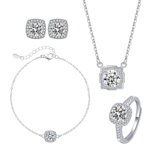Elegant Cubic Zirconia Wedding Jewelry Set for Women