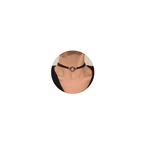 Adjustable Layered Goth Choker Necklace for Women