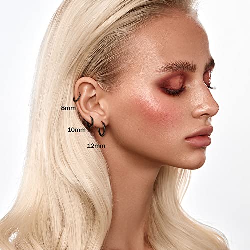 Titanium Hoop Earrings G23 Hypoallergenic Small Huggies