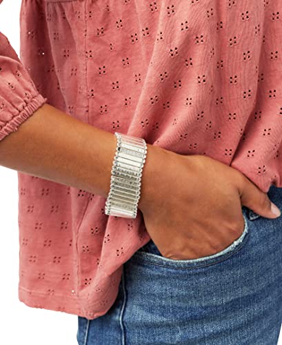 Lucky Brand Silver Statement Link Bracelet