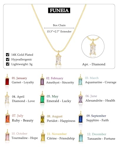 Emerald Cubic Zirconia Pendant Necklace - Birthstone Jewellery
