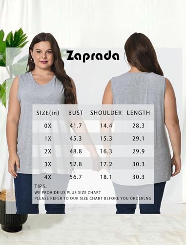 White V-Neck Tank Top for Women, Size 3X