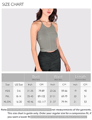 ODODOS Women's 3-Pack Seamless Ribbed Cami Tops